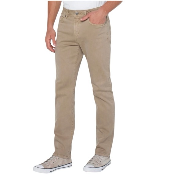 Liverpool Men’s Regent Relaxed Straight Jean - Wheat 34x30 - Picture 1 of 8